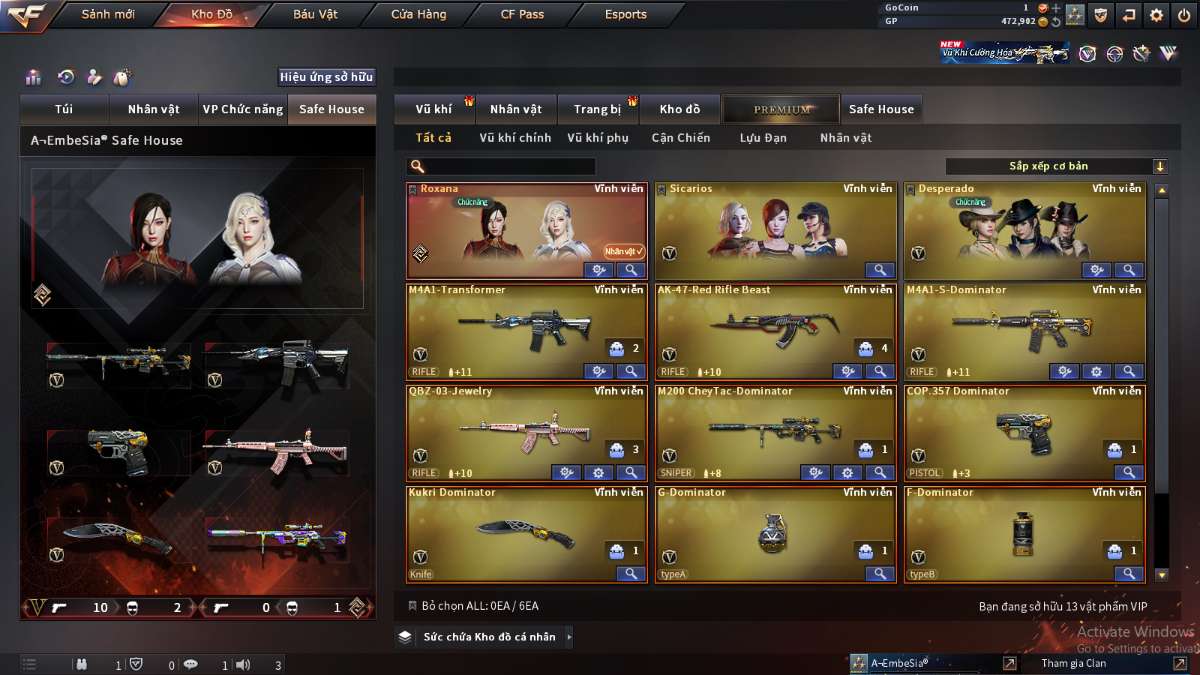 shop acc cf uy tin gia re